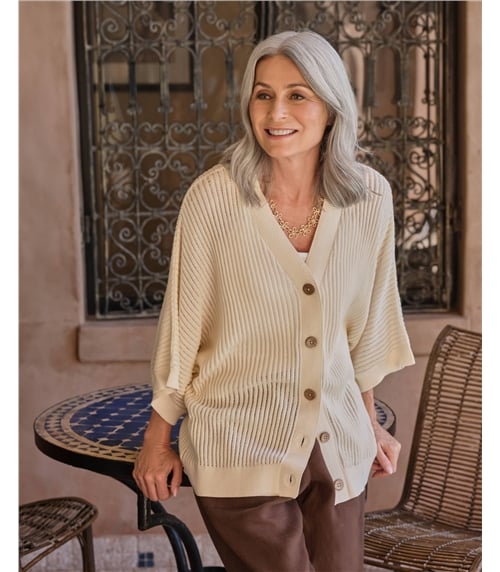 Boxy Button Cardigan