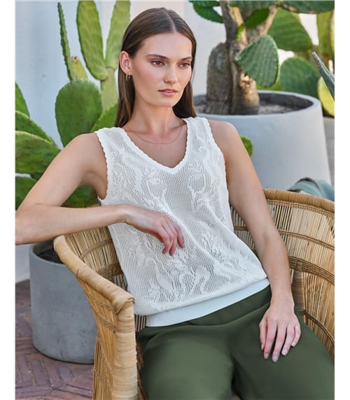Cotton Lace Vest