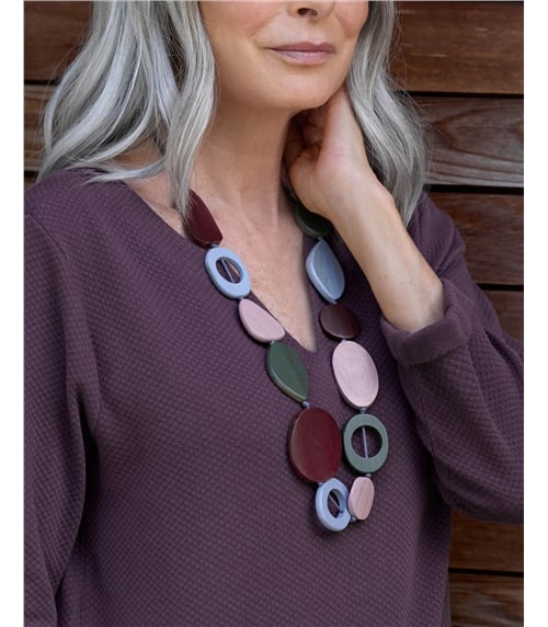 Long Wooden Necklace