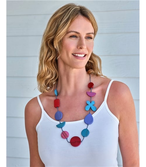 Collier fleur en bois - Femmes - Accessoires