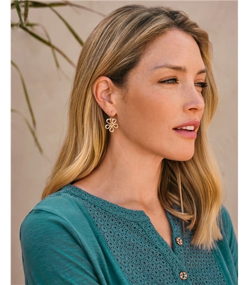 Metal Flower Earring