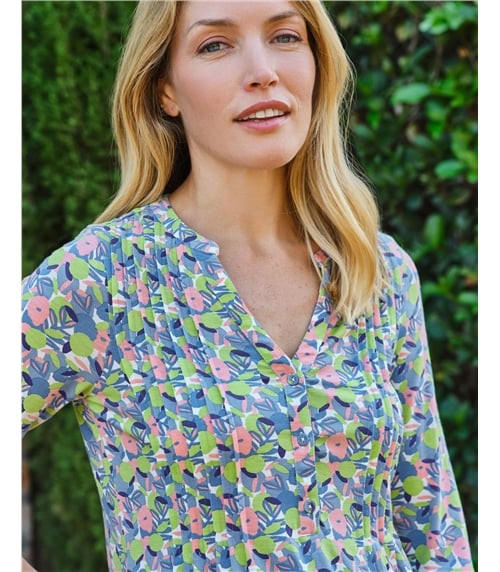 Longline Pintuck Shirt