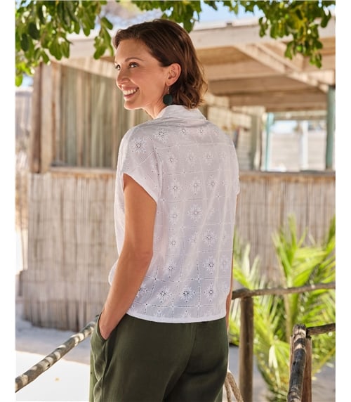 Patchwork Broderie Blouse