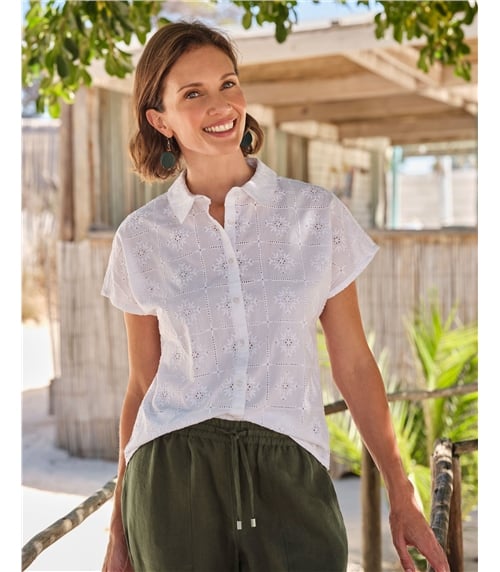 Patchwork Broderie Blouse