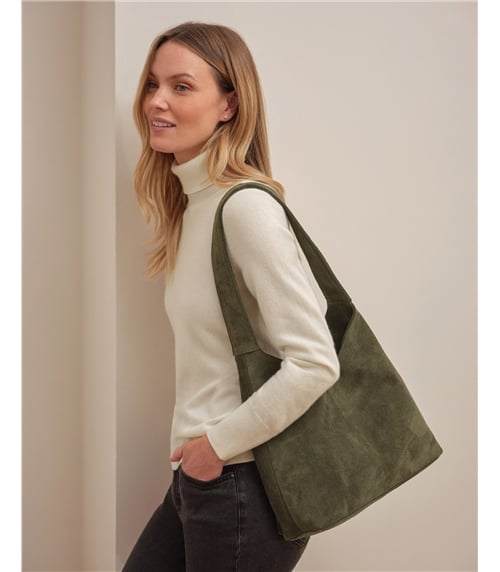 Suede Hobo Bag