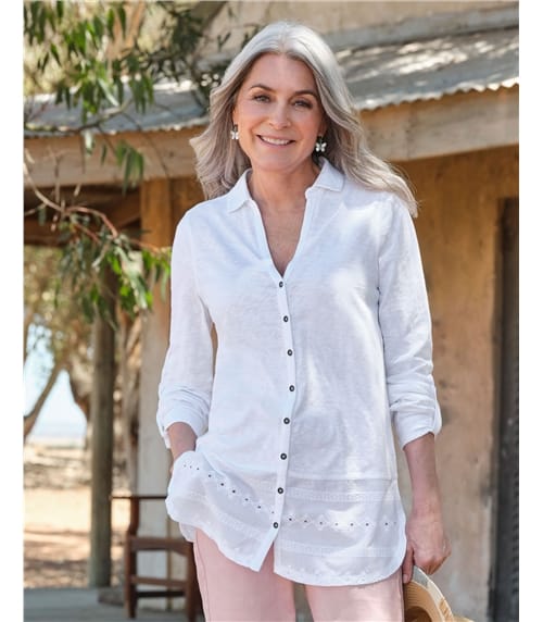 T Shirts for Women UK, White Tops for Women UK, Fall Tops, Ladies Short  Sleeve Jumpers, Beautician Uniform, Women Top, Top Women, Linen Shirts for  Women UK(S,Blue) : : Fashion