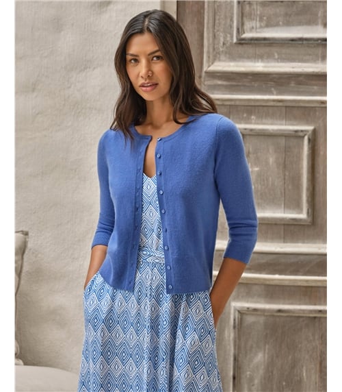 Cashmere Cropped Cardigan