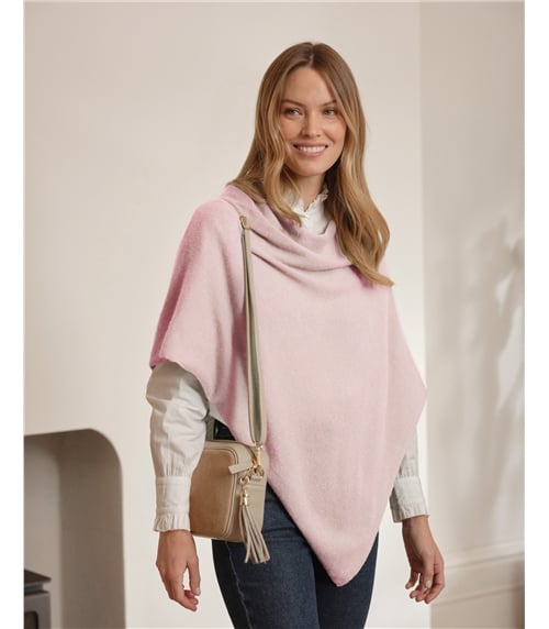 Organic Cashmere Gassato Poncho