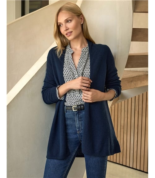 Gassato Lightweight Cashmere Swing Cardigan