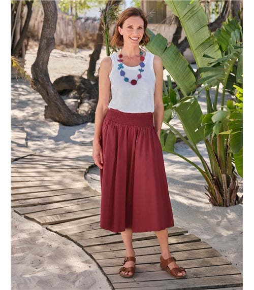 Gingham Elasticated Waist Skirt