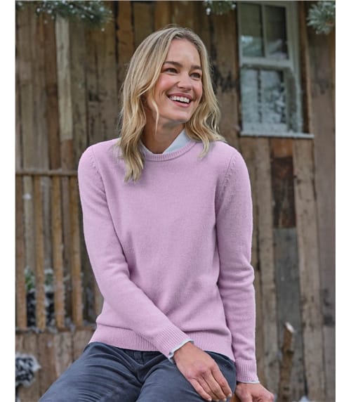 Pull à col rond – Femme – Laine d’agneau certifiée 100% RWS 