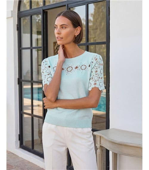 Cotton Crochet Insert Top