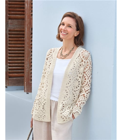 Longline Crochet Cardigan