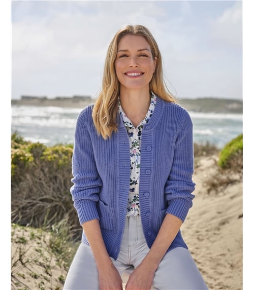 Patch Pocket Crew Neck Cardi