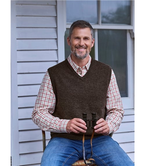 Mens Classic Lambswool Slipover