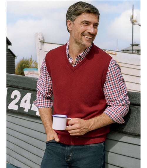 Mens Classic Lambswool Slipover