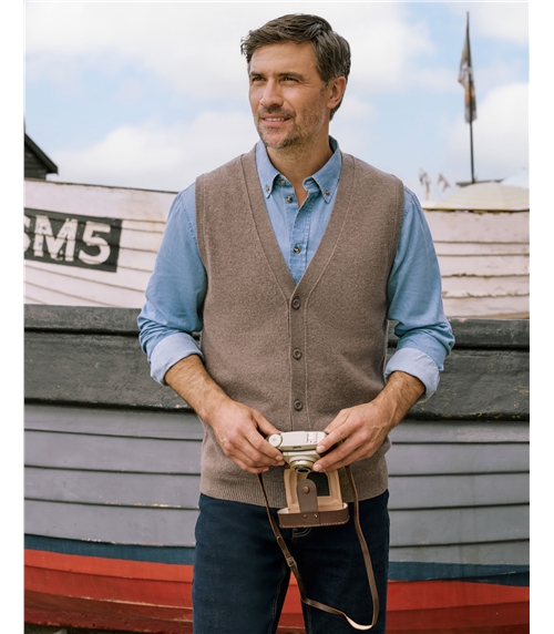 Mens Lambswool Waistcoat
