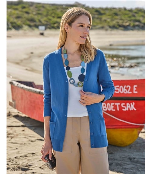 Long V Neck Cardigan