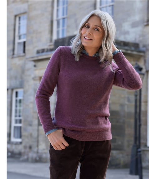Womens Lambswool Crew