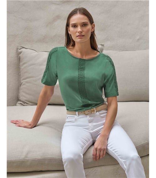 Lace Panel Tee