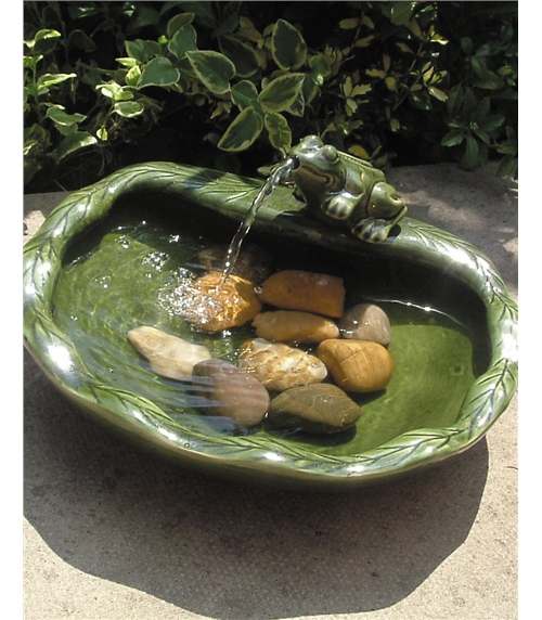 Frog Solar Water Fountain