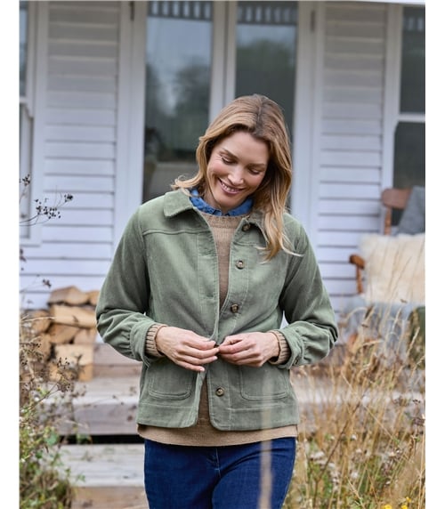 Leichte Cordjacke