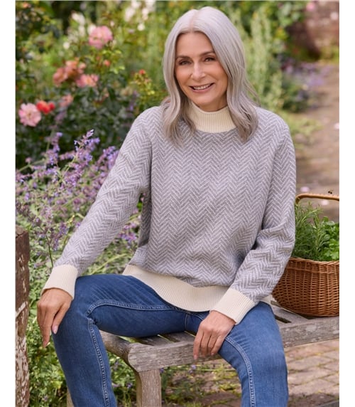 Mono Herringbone Jumper