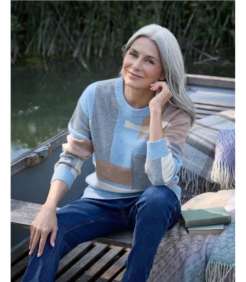 Pullover mit Farbblockmuster