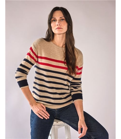 Cashmere Gassato Breton Stripe Sweater