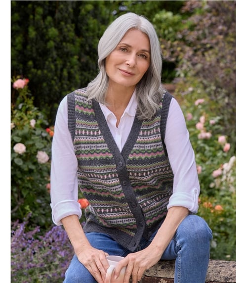 Fairisle Button Waistcoat