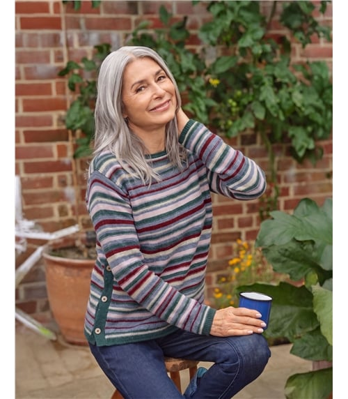 Stripe Button Jumper