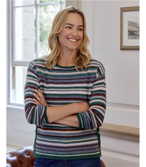 Stripe Button Jumper