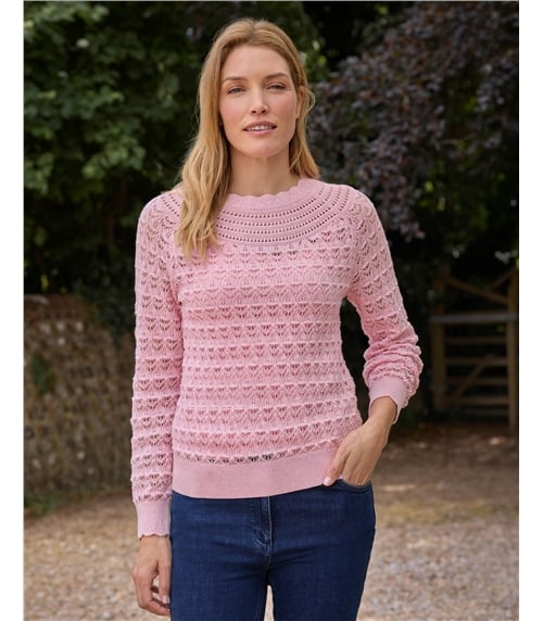 Pointelle Stitch Jumper