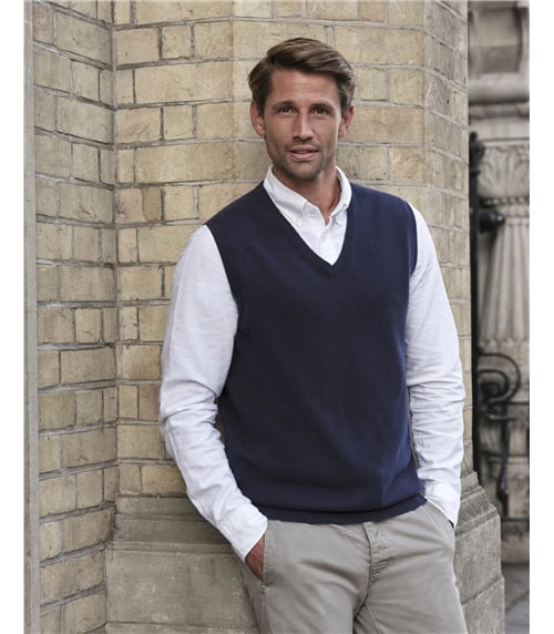 Mens Cashmere Slipover