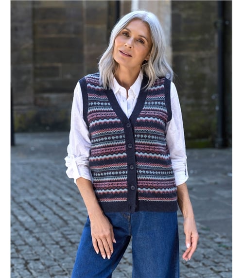 Fairisle Button Waistcoat