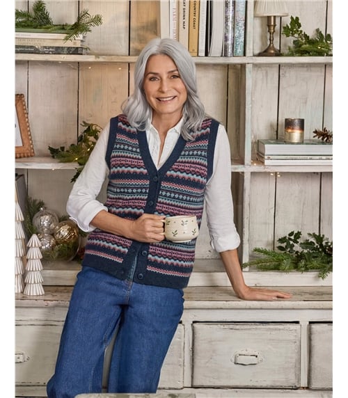 Fairisle Button Waistcoat