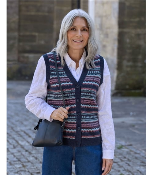 Fairisle Button Waistcoat