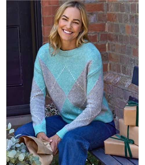 Large Diamond Pattern Jumper