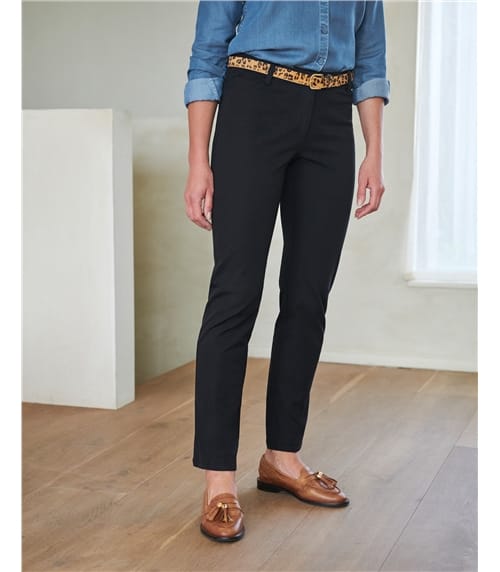 Cotton Stretch Straight Leg Jean