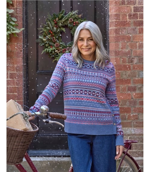 Allover Button Fairisle Jumper