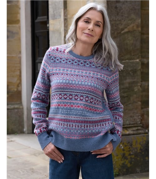 Allover Button Fairisle Jumper