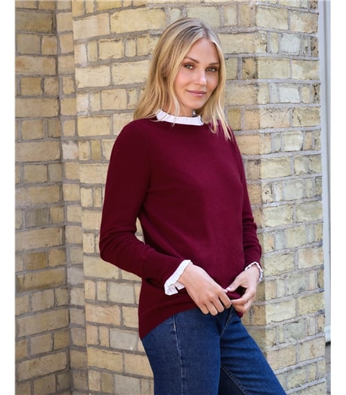Womens Cashmere Boyfriend Sweater