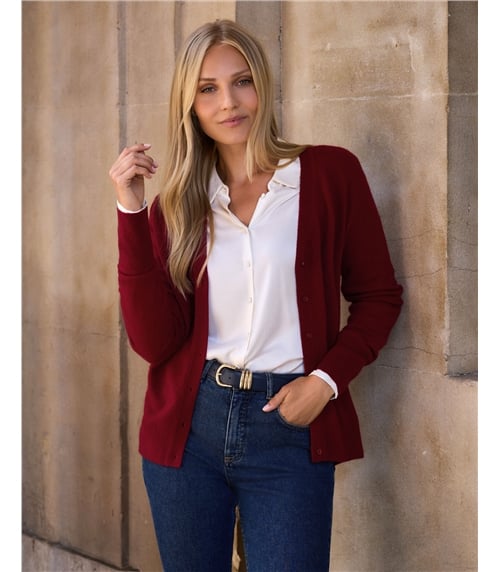 Cashmere V Neck Cardigan