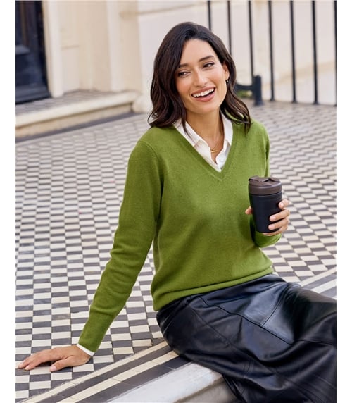 Cashmere V Neck Sweater