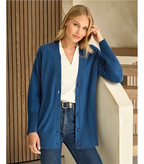 Pure Cashmere Boyfriend Cardigan