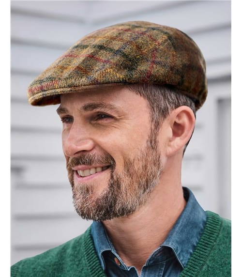 Mens Tweed Flat Cap
