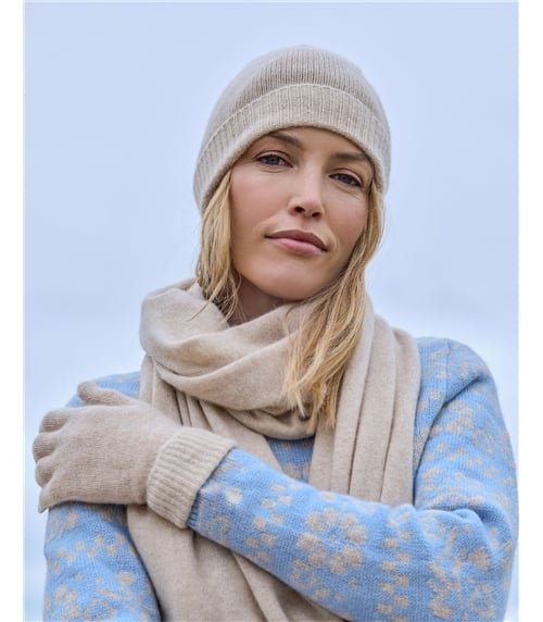 Womens Premium Pure Cashmere Hat