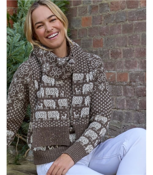 Womens Fairisle Scarf