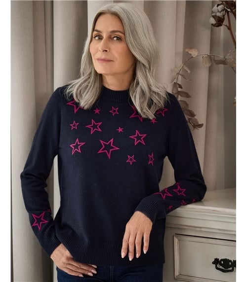 Star Embroidered Jumper