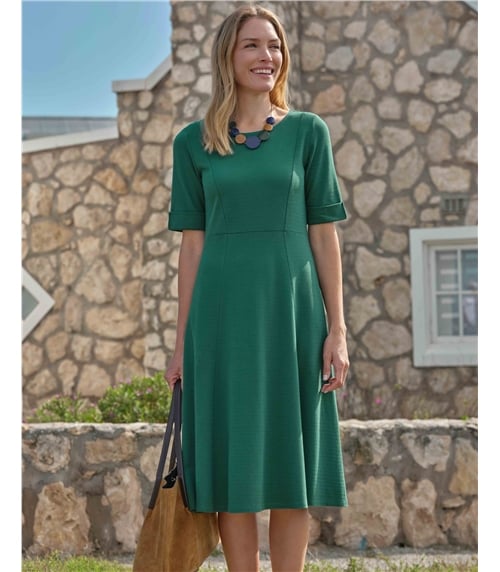 Texturiertes Kleid aus Baumwolle